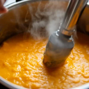 Carrot Parsnip Soup served in a rustic bowl, featuring a creamy texture and the natural sweetness of carrots and parsnips.