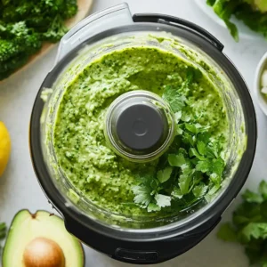 A refreshing bowl of Green Goddess Pasta Salad, featuring al dente pasta, crisp vegetables, and a creamy, herbaceous green dressing, topped with fresh herbs.