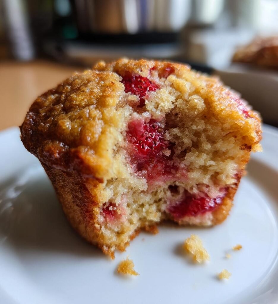 Bezglutenowe muffinki truskawkowe (opcjonalnie bez nabiału)
