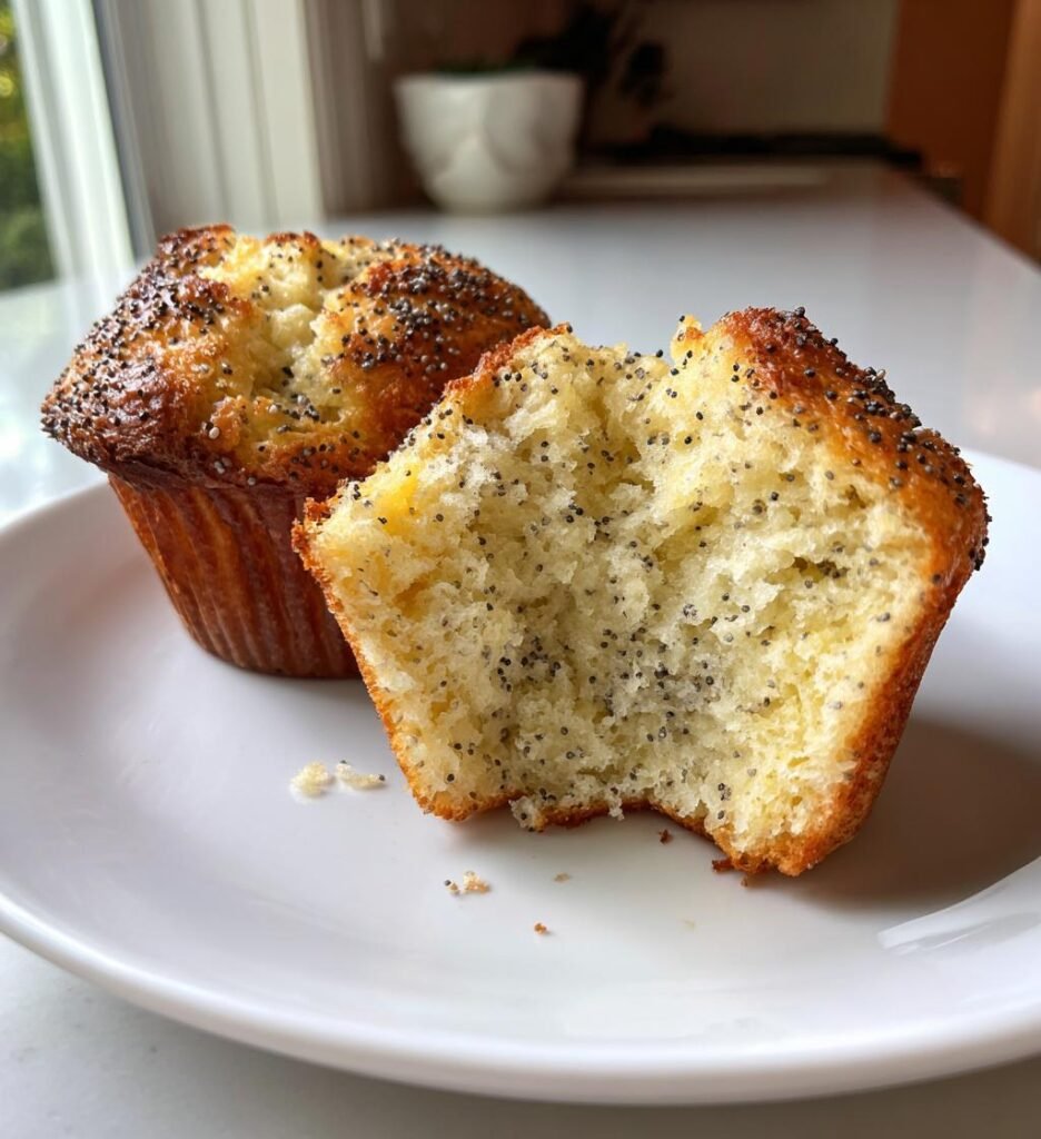Muffinki cytrynowe z makiem i jogurtem greckim