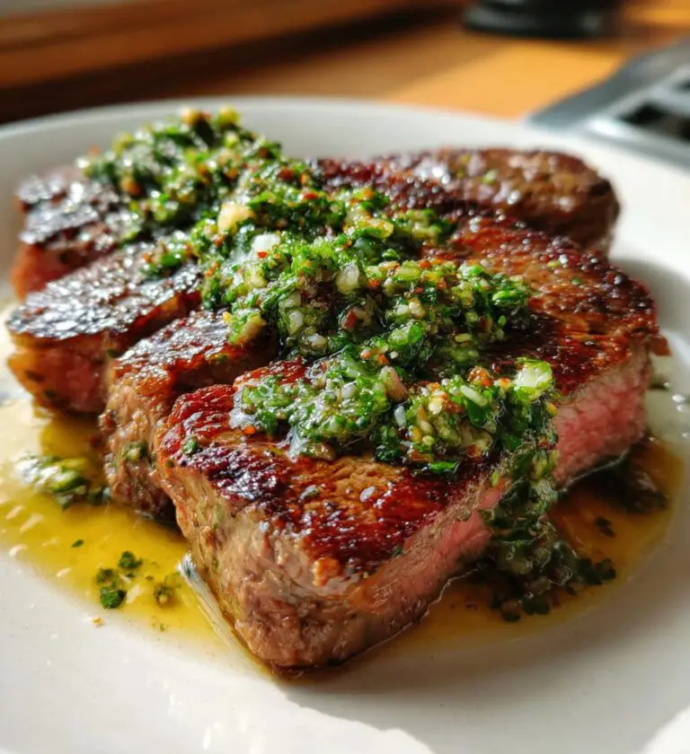 Stek wołowy z masłem chimichurri