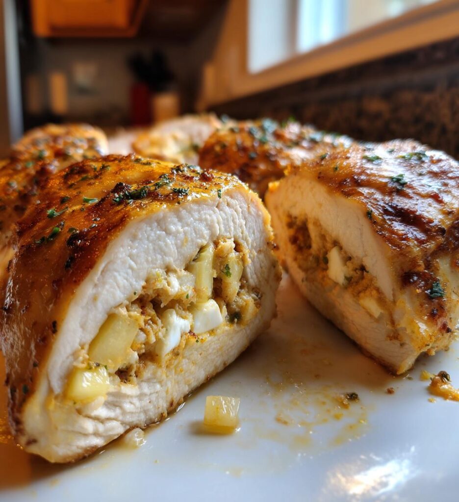 apple and brie stuffed chicken