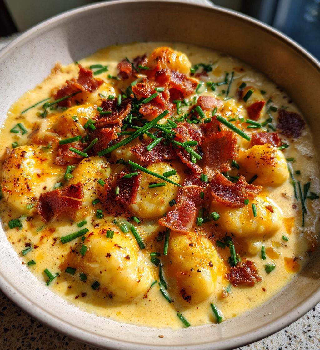 bacon cheddar gnocchi soup