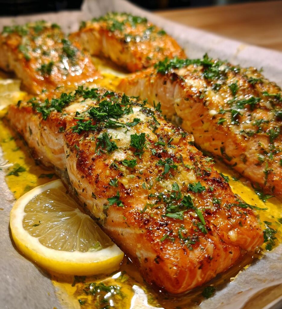 baked boursin salmon