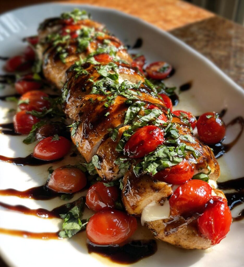 caprese stuffed chicken