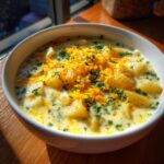 cheddar garlic herb potato soup