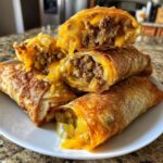 cheeseburger eggrolls
