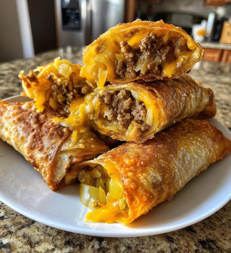 cheeseburger eggrolls