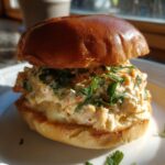 chicken alfredo sloppy joes