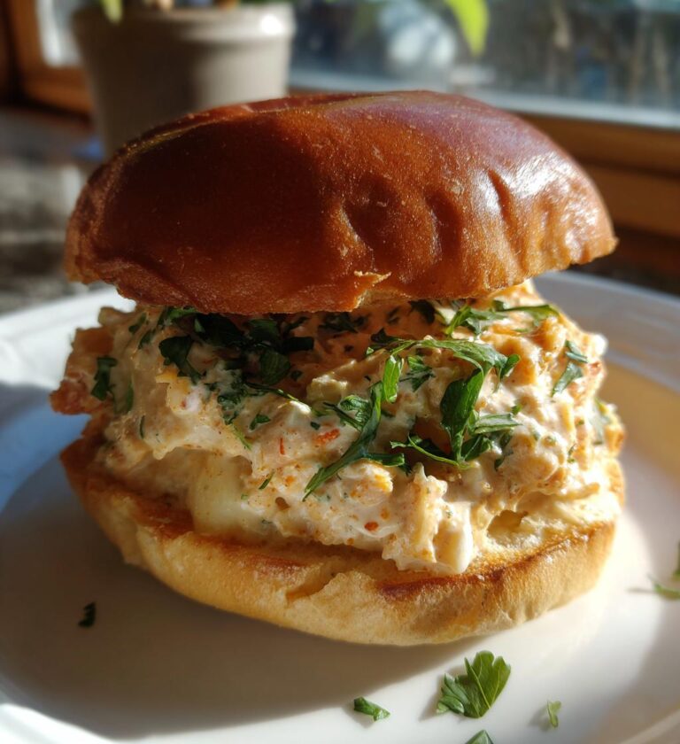 chicken alfredo sloppy joes