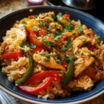 chicken fajita rice bowls