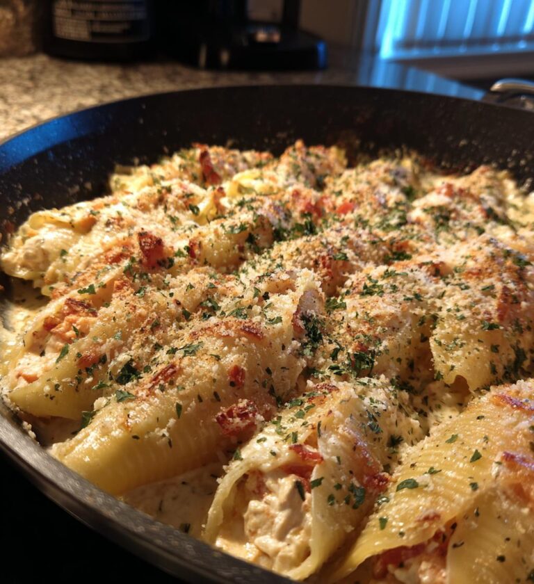 chicken manicotti alfredo