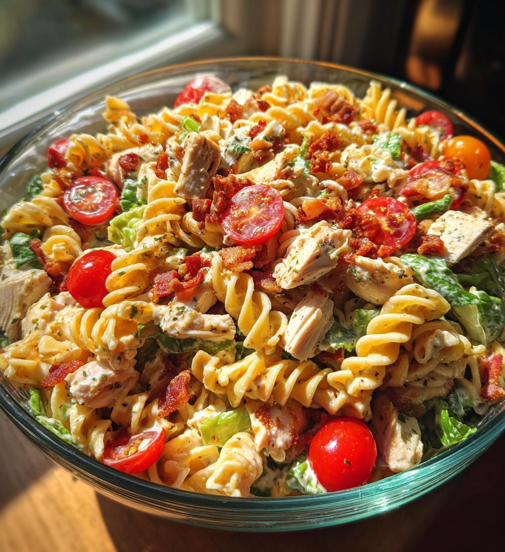 club sandwich pasta salad