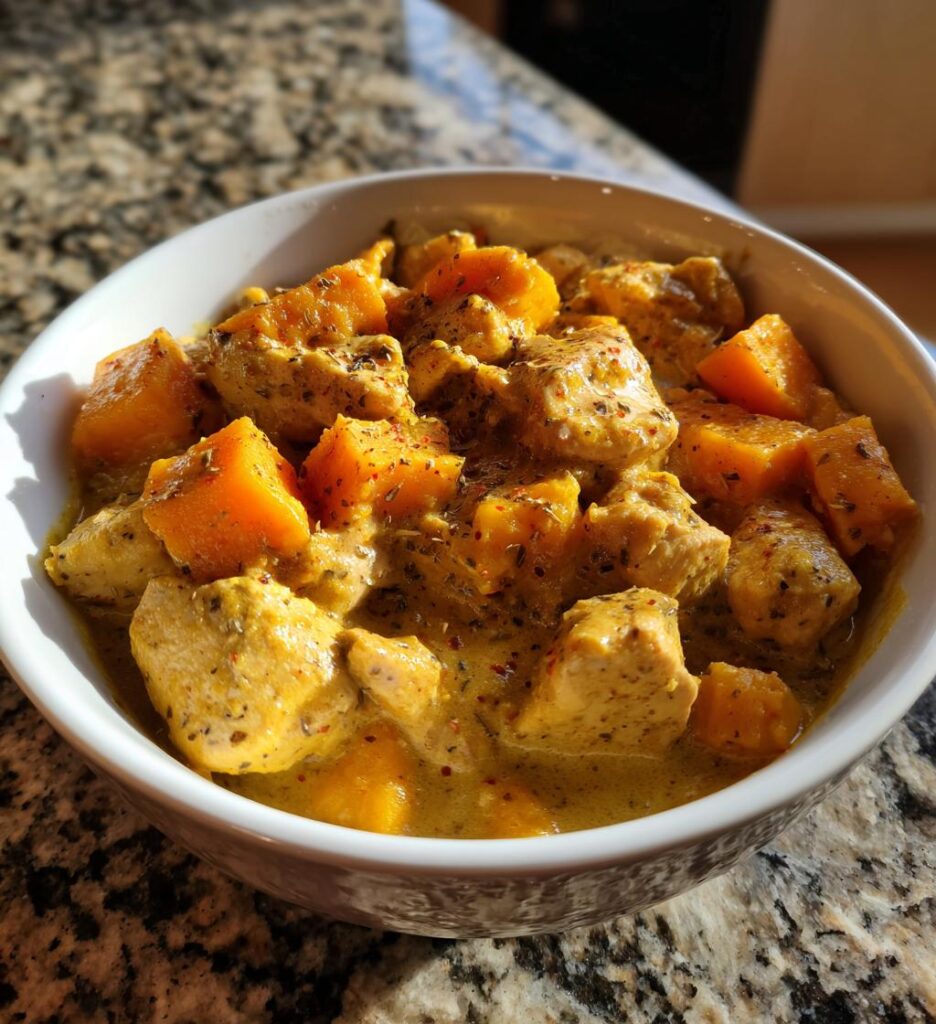 creamy butternut squash butter chicken