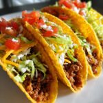crispy baked ground turkey tacos
