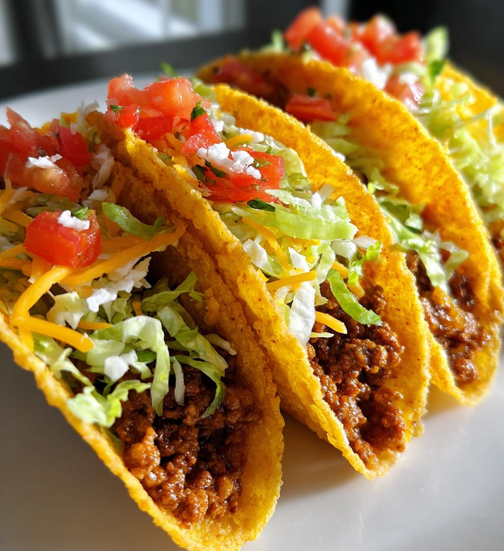 crispy baked ground turkey tacos