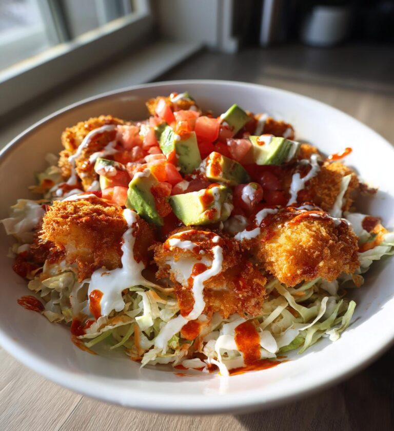 crispy fish taco bowls