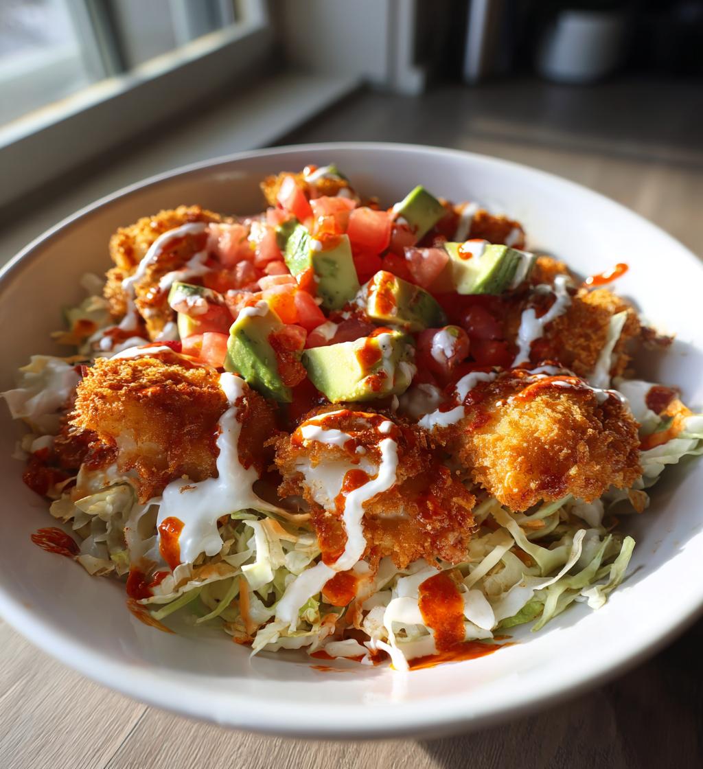 crispy fish taco bowls