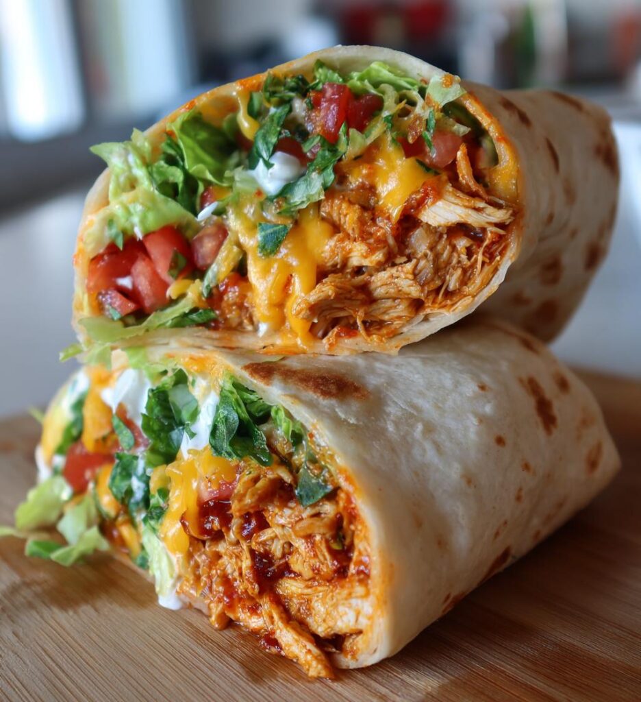 firecracker chicken wraps
