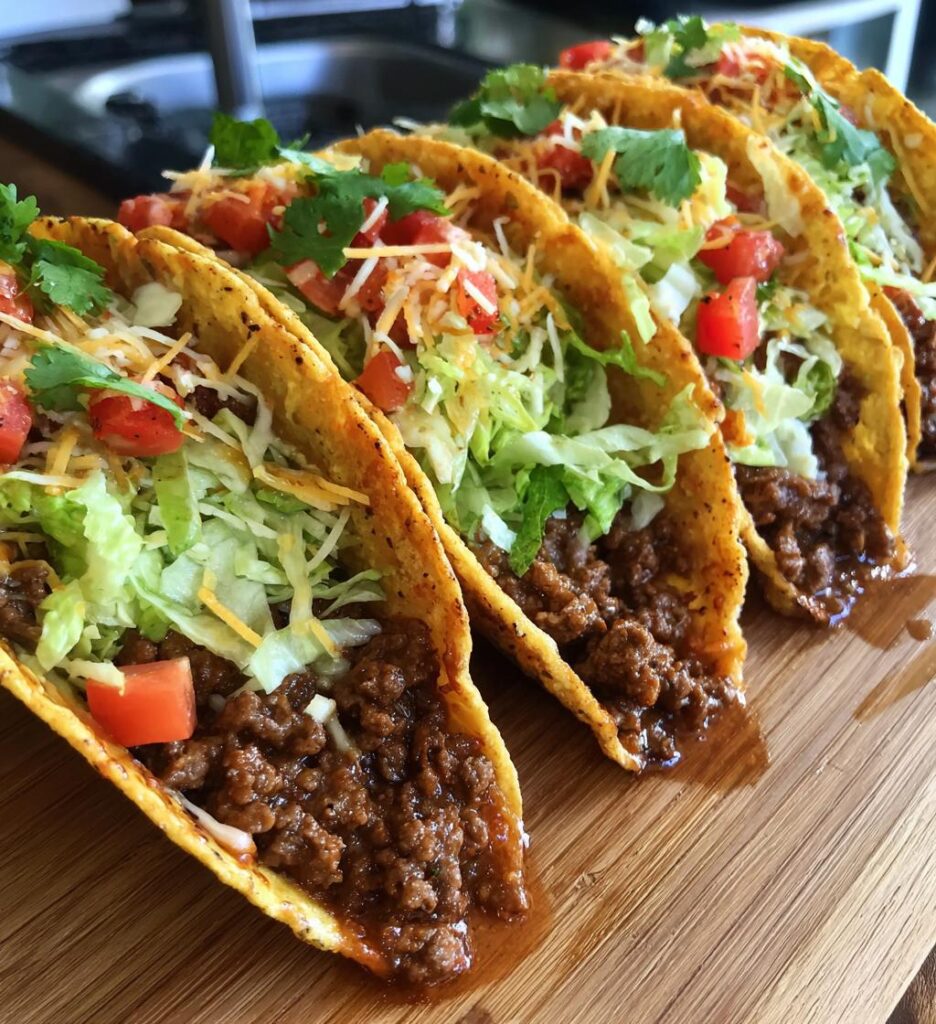 garlic butter honey bbq beef tacos