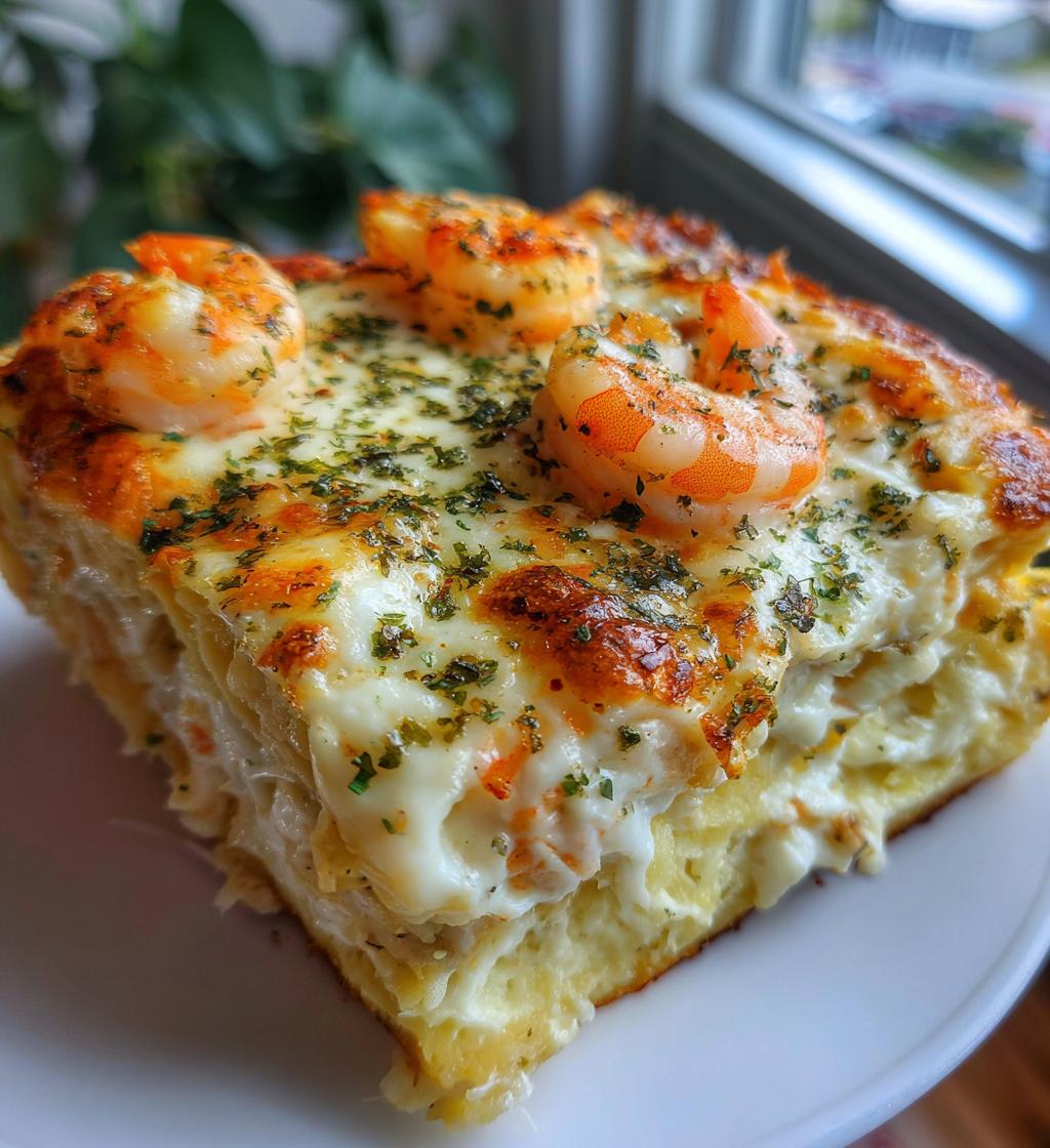 garlic butter shrimp scampi lasagna