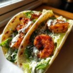 grilled shrimp caesar wraps