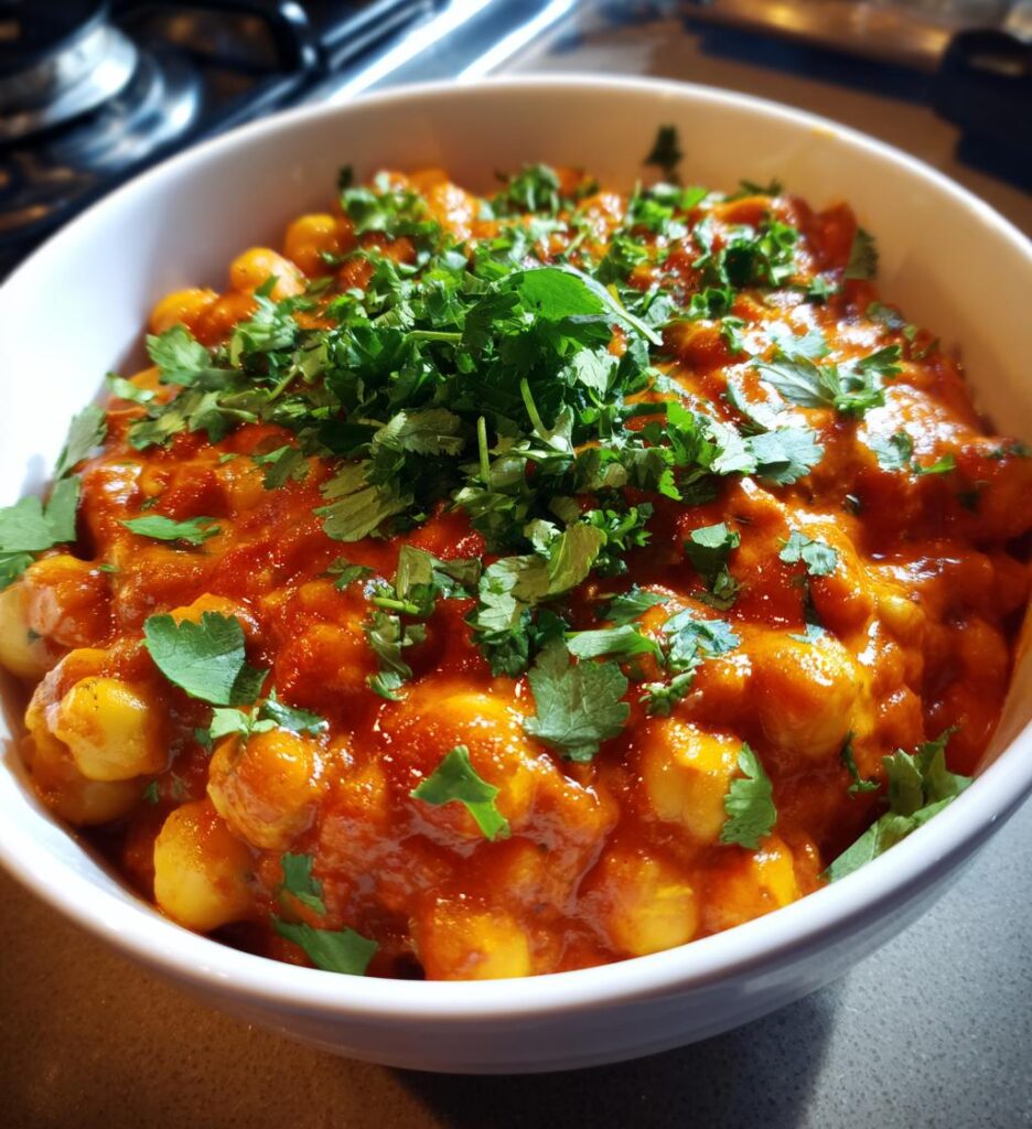 indian butter chickpeas