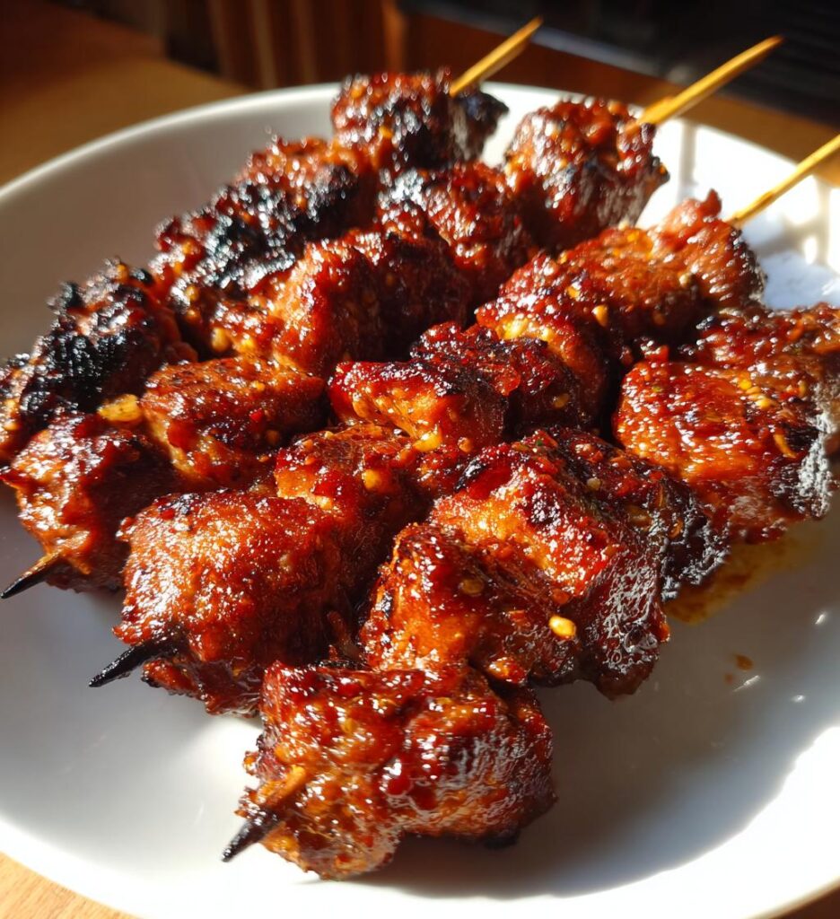 korean chicken skewers