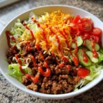 loaded burger bowl