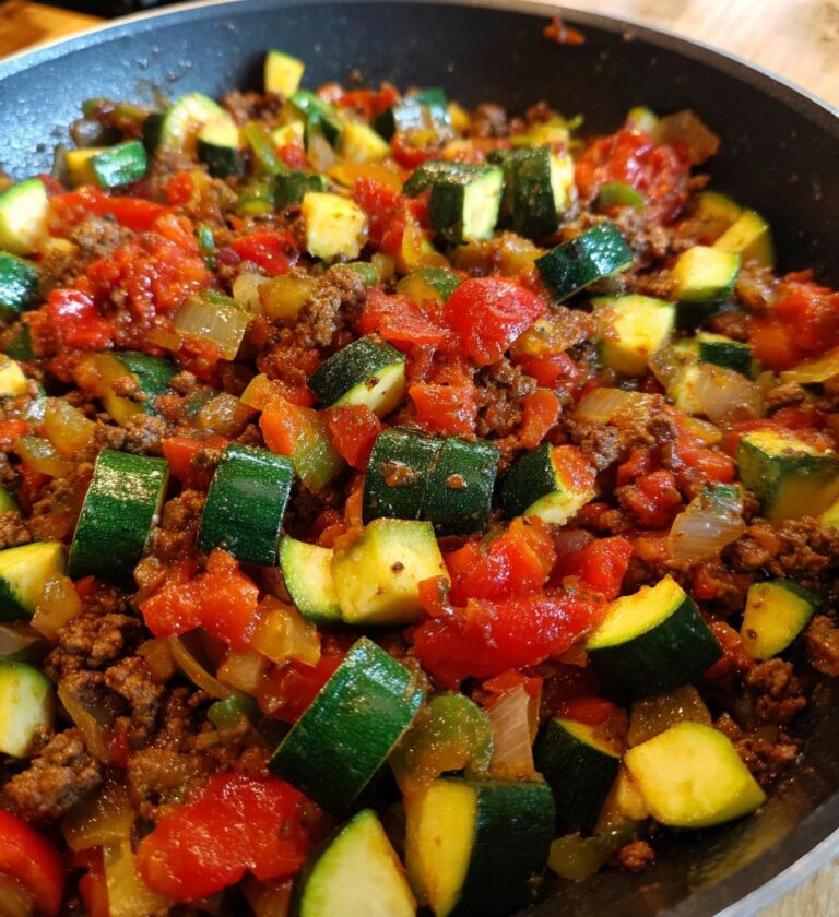 mediterranean ground beef stir fry