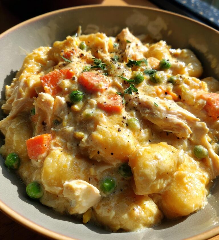 one pot gnocchi chicken pot pie