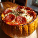 pepperoni pizza pumpkins