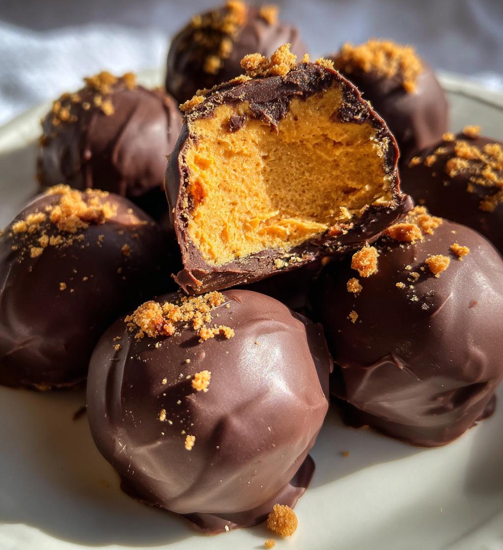 pumpkin cheesecake truffles