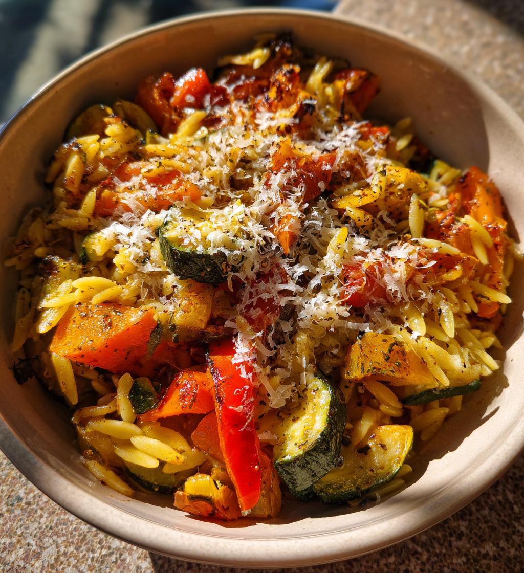 roasted vegetable orzo