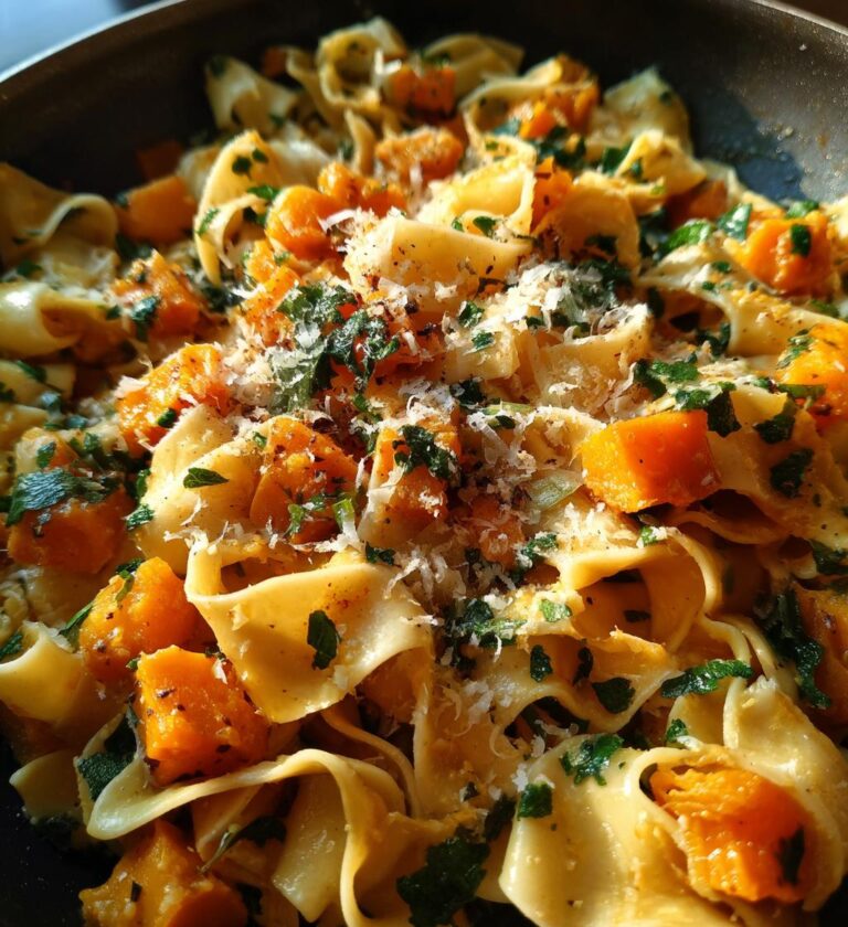 savory butternut squash and sage pasta