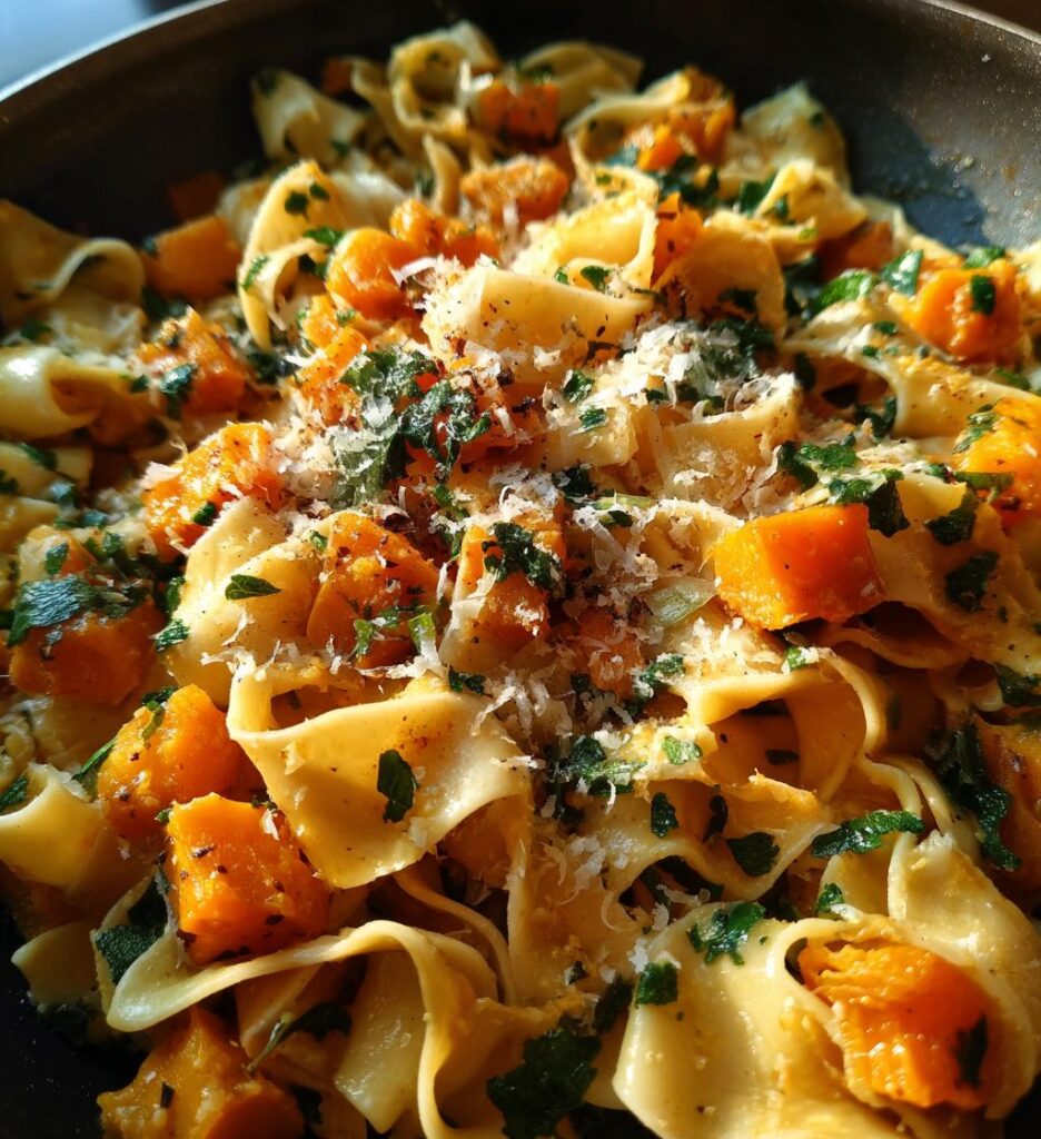 savory butternut squash and sage pasta