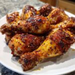 seasoned crispy chicken drumsticks