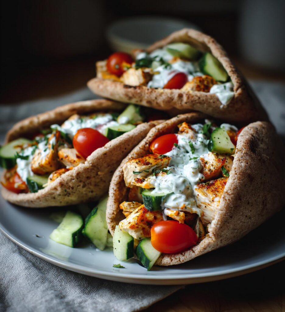 sheet pan chicken pitas