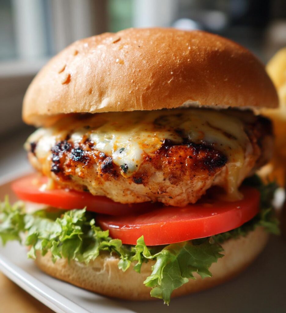 spicy chipotle chicken burger