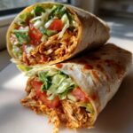 sweet chili chicken wraps