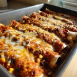 sweet potato corn and black bean enchiladas
