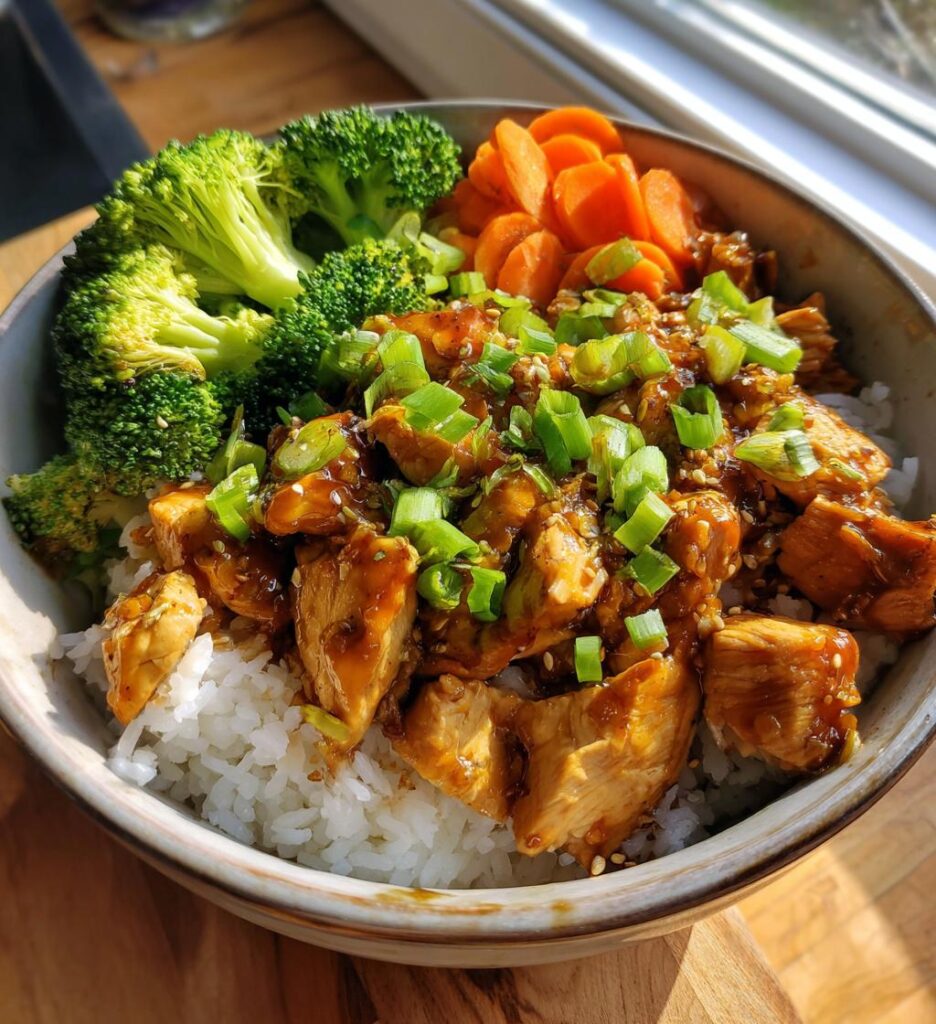 teriyaki chicken rice bowl
