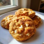 white chocolate pumpkin snickerdoodles