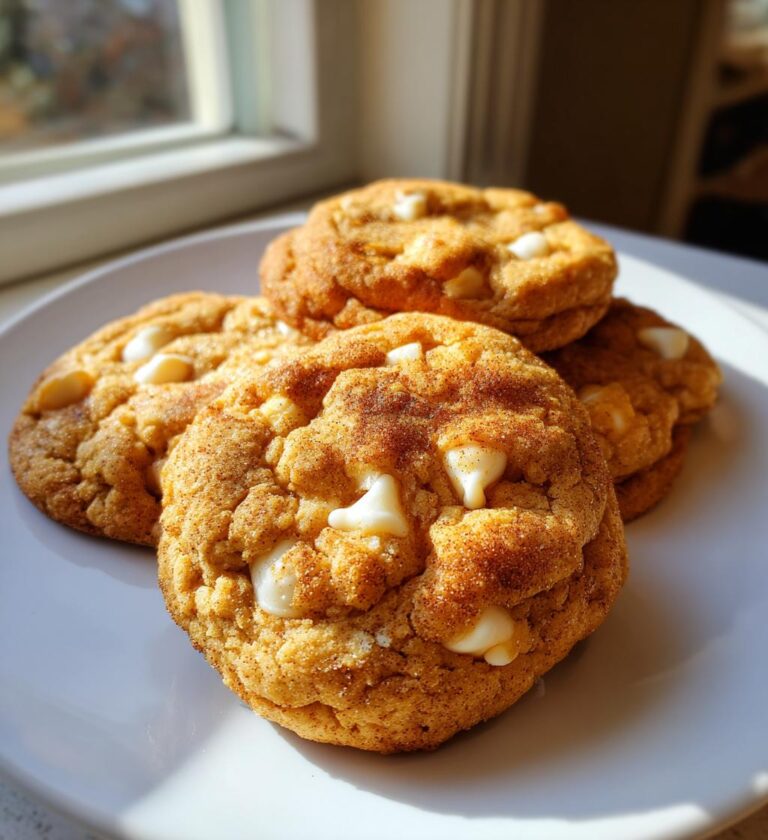 white chocolate pumpkin snickerdoodles