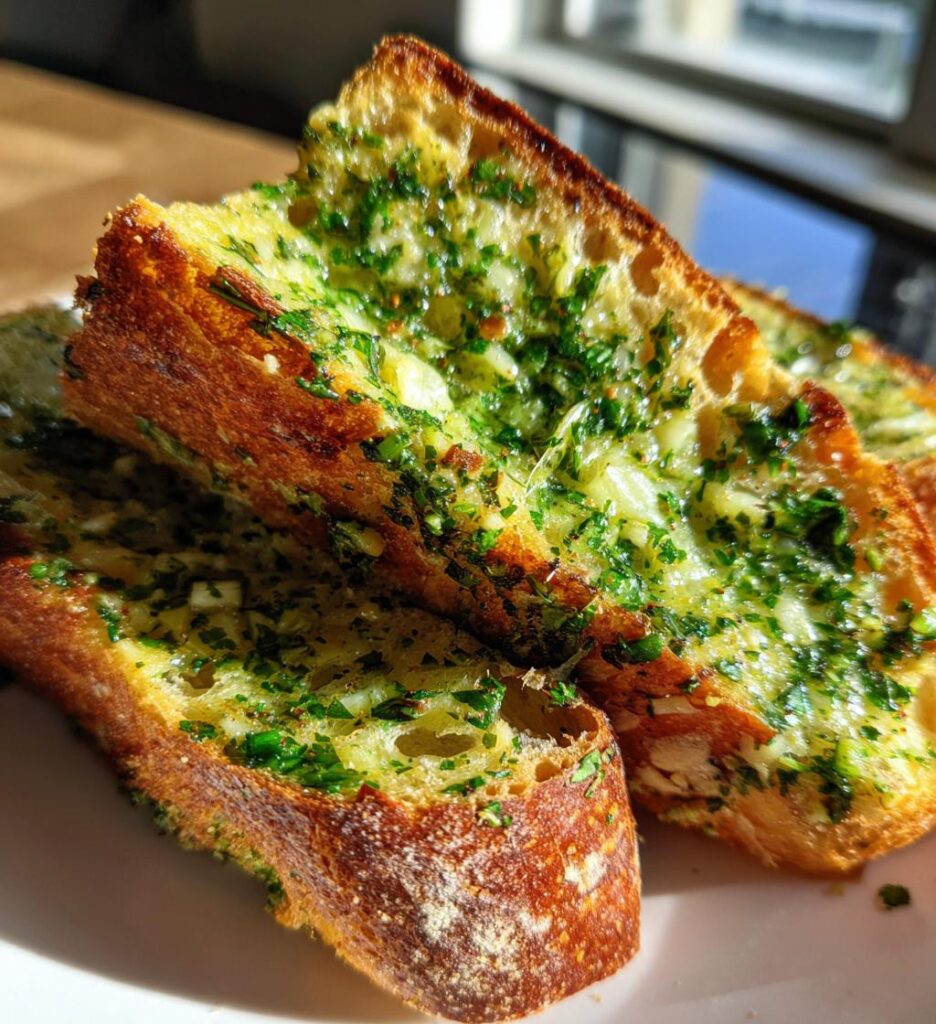 10 minute air fryer garlic bread
