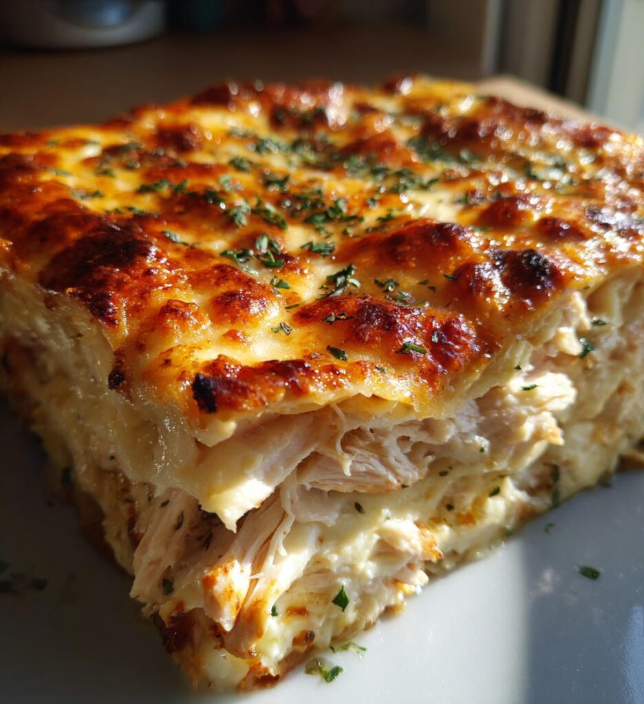 alfredo chicken lasagna
