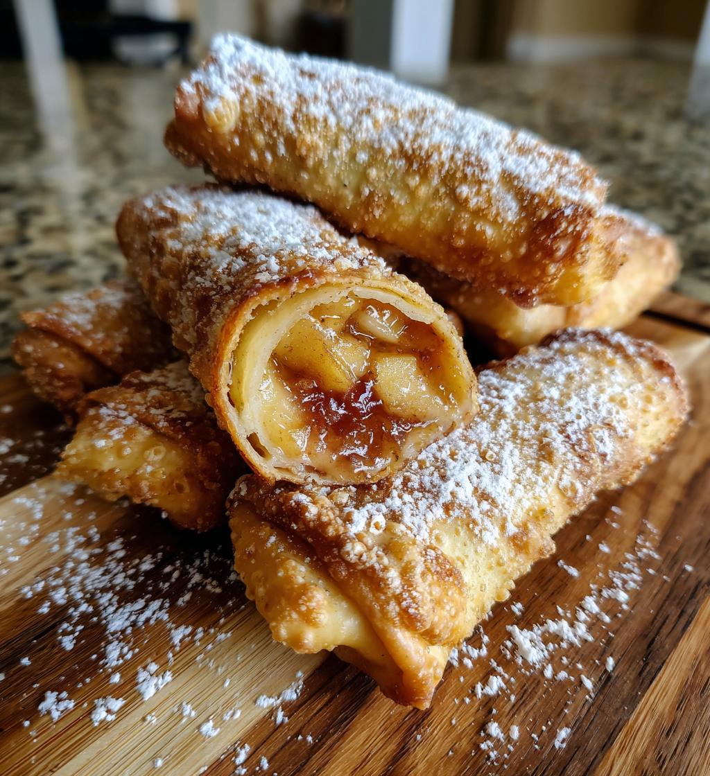 apple pie egg rolls