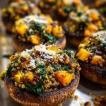 autumn harvest stuffed portobello mushrooms