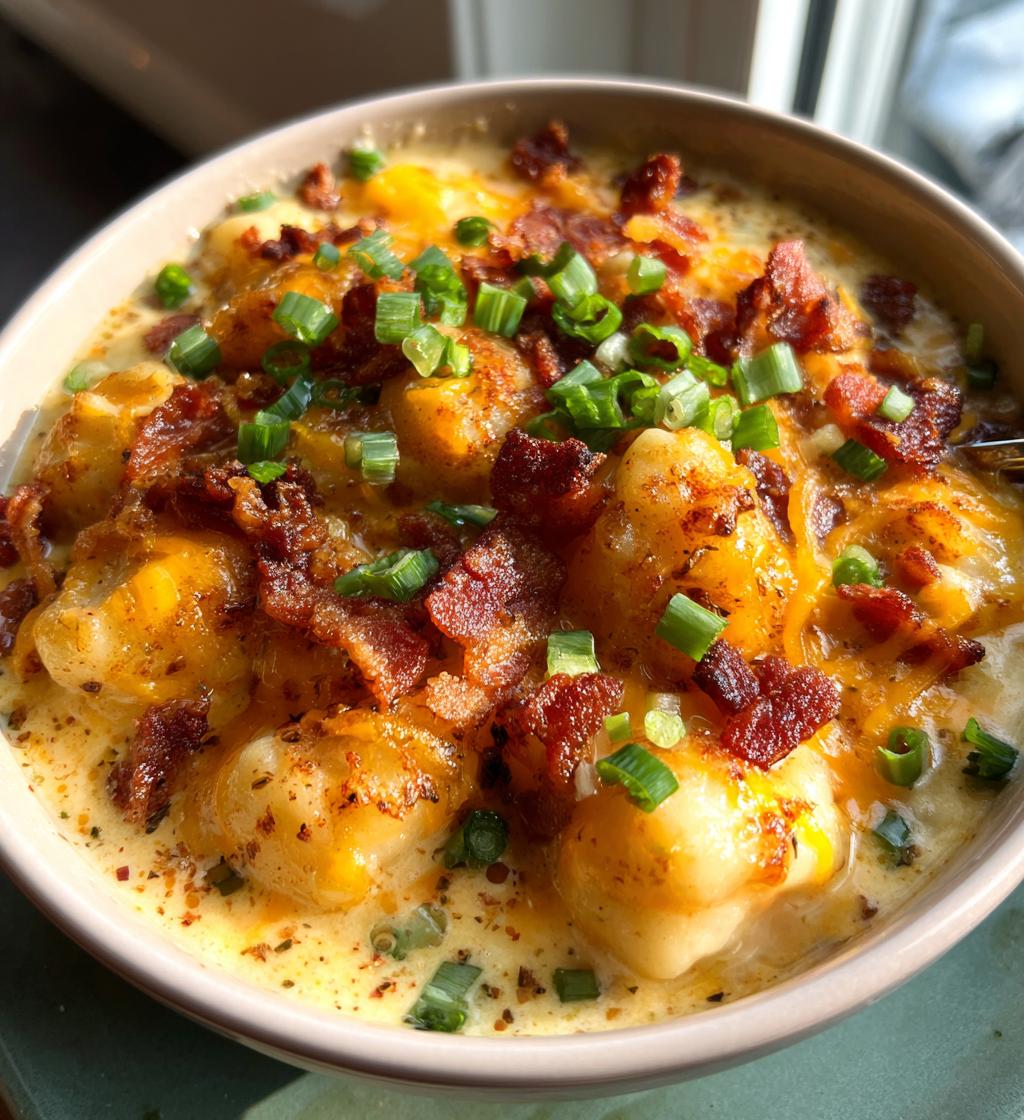 bacon cheddar gnocchi soup recipe