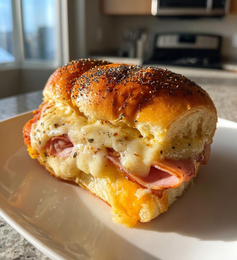 baked ham and cheese sliders